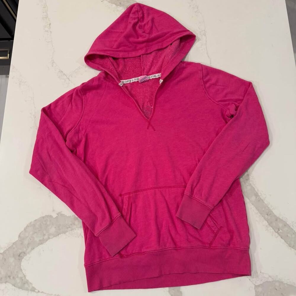 Vintage Victoria's Secret Love PINK Pullover Hoodie Dog Logo Pink Women's Medium
